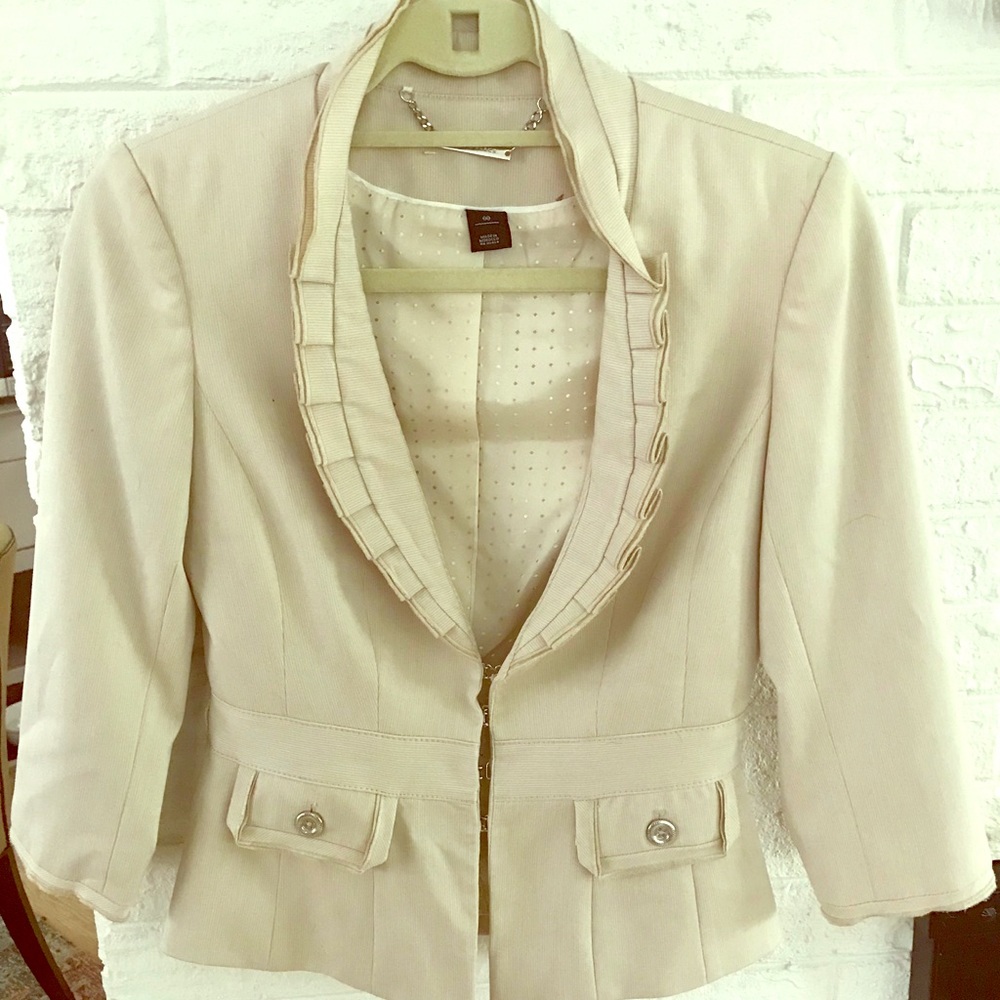 White House Black Market khaki Blazer